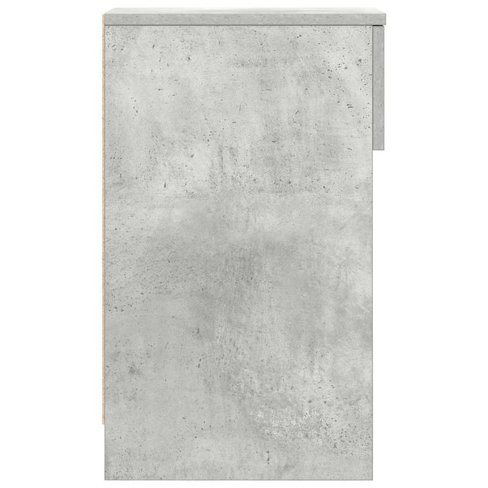 Noptiere cu sertar 2 buc gri beton 20x36x60 cm WALTI