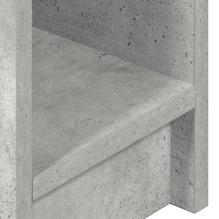 Noptiere cu sertar 2 buc gri beton 20x36x60 cm WALTI