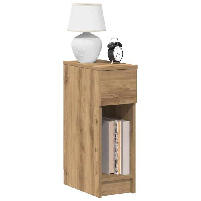 Noptiere cu sertar 2 buc Stejar artizanal 20x36x60 cm - WALTI WALTI