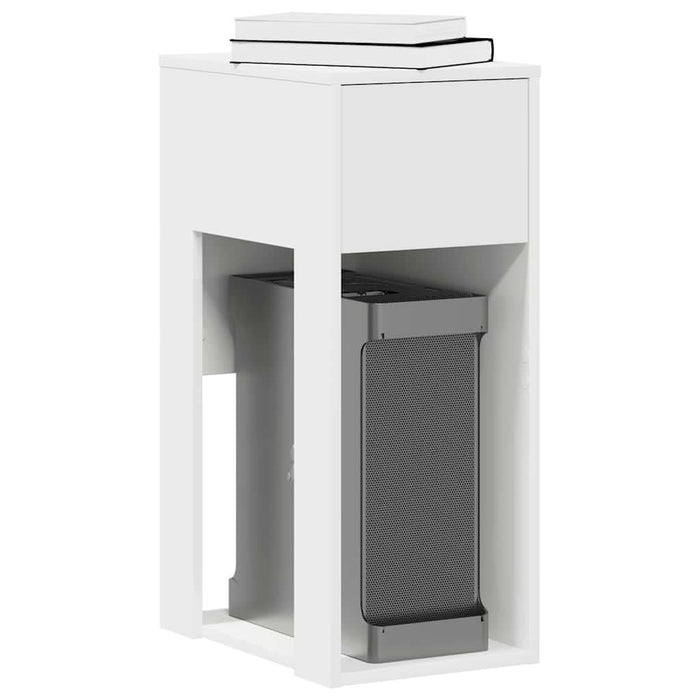 Suport turn pentru computer cu sertar alb 30x44x74 cm - WALTI WALTI