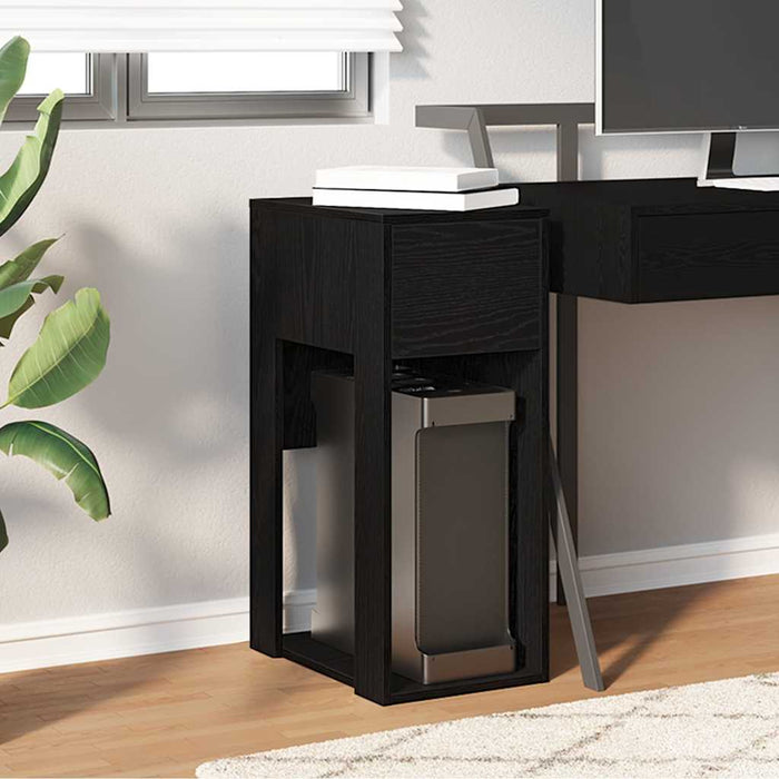 Suport turn pentru computer cu sertar negru 30x44x74 cm - WALTI WALTI