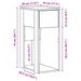 Suport turn pentru computer cu sertar Stejar Sonoma 30x44x74 cm - WALTI WALTI