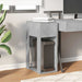 Suport turn computer cu sertar gri beton 30x44x74 cm - WALTI WALTI