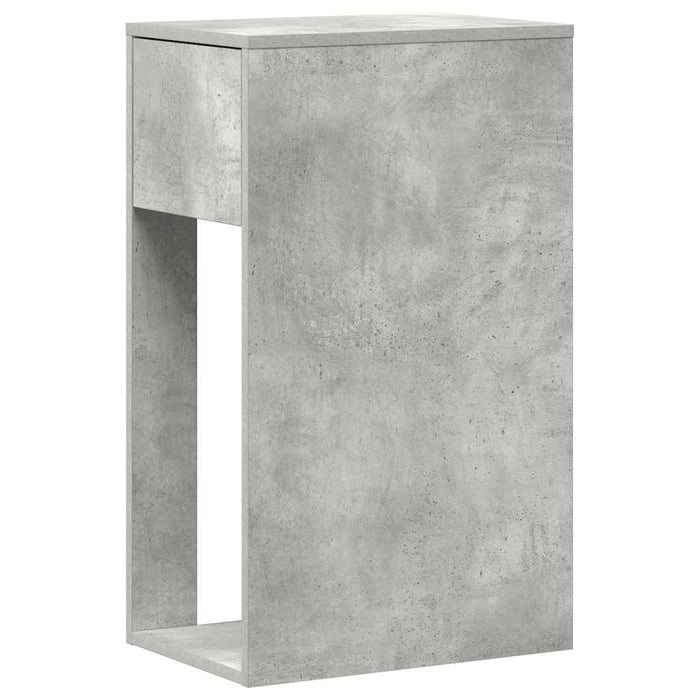 Suport turn computer cu sertar gri beton 30x44x74 cm - WALTI WALTI