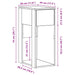 Suport turn computer cu sertar gri beton 30x44x74 cm - WALTI WALTI