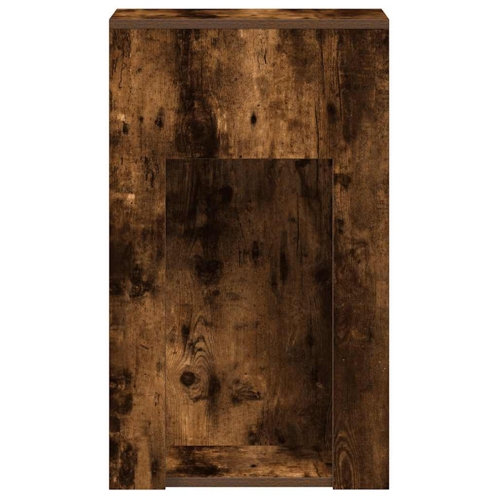 Suport turn pentru computer cu sertar Stejar afumat 30x44x74 cm - WALTI WALTI