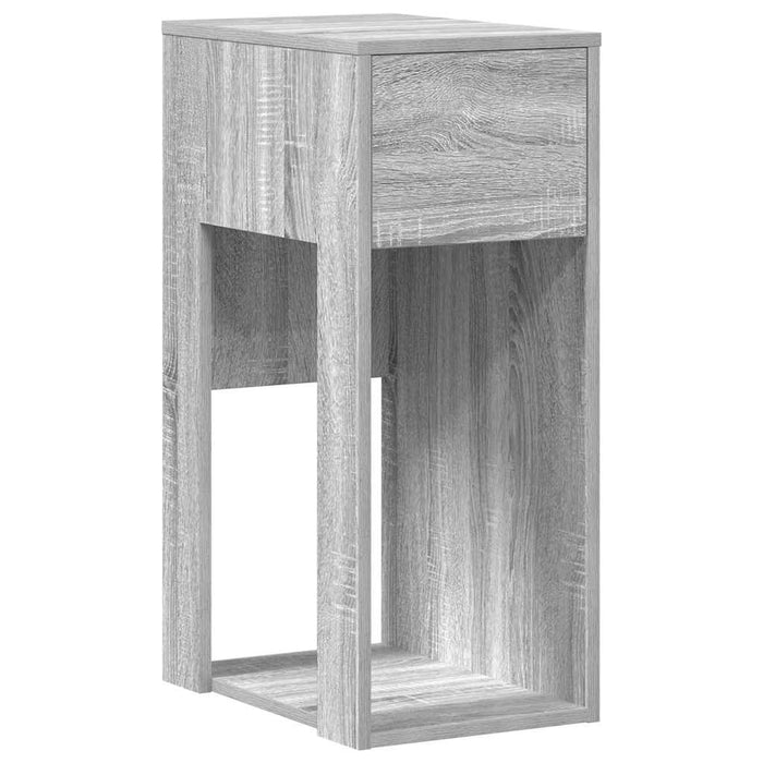 Suport turn computer cu sertar gri Sonoma 30x44x74 cm - WALTI WALTI