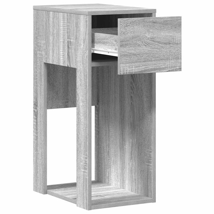 Suport turn computer cu sertar gri Sonoma 30x44x74 cm - WALTI WALTI