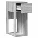 Suport turn computer cu sertar gri Sonoma 30x44x74 cm - WALTI WALTI