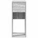 Suport turn computer cu sertar gri Sonoma 30x44x74 cm - WALTI WALTI