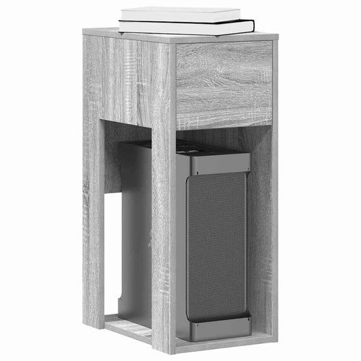 Suport turn computer cu sertar gri Sonoma 30x44x74 cm - WALTI WALTI