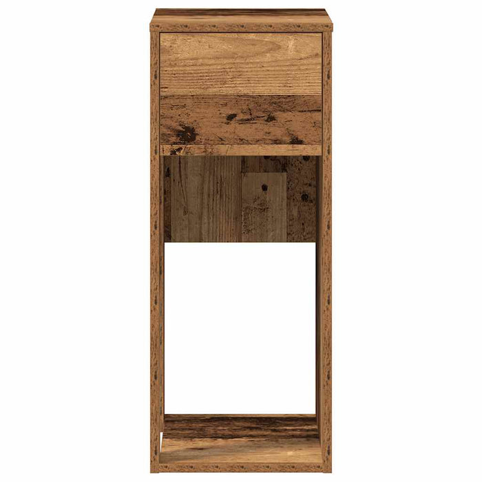 Suport turn pentru computer cu sertar lemn vechi 30x44x74 cm - WALTI WALTI
