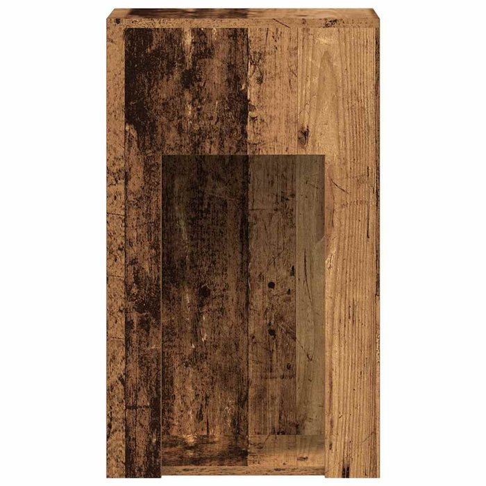 Suport turn pentru computer cu sertar lemn vechi 30x44x74 cm - WALTI WALTI