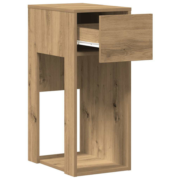 Suport turn pentru computer cu sertar Artisan Stejar 30x44x74cm - WALTI WALTI