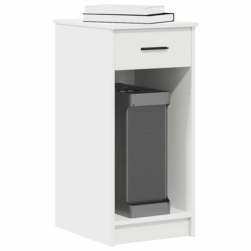 Suport turn pentru computer cu sertar alb 35x45x77 cm - WALTI WALTI
