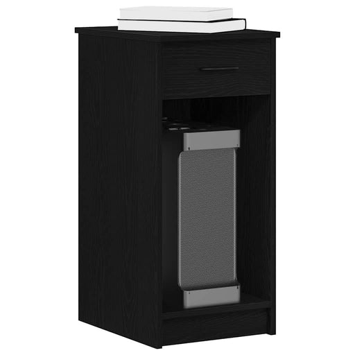 Suport turn pentru computer cu sertar negru 35x45x77 cm - WALTI WALTI