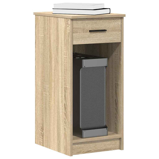 Suport turn pentru computer cu sertar Stejar Sonoma 35x45x77 cm - WALTI WALTI