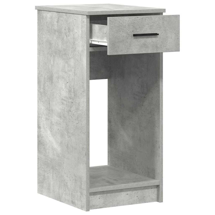 Suport turn computer cu sertar gri beton 35x45x77 cm - WALTI WALTI