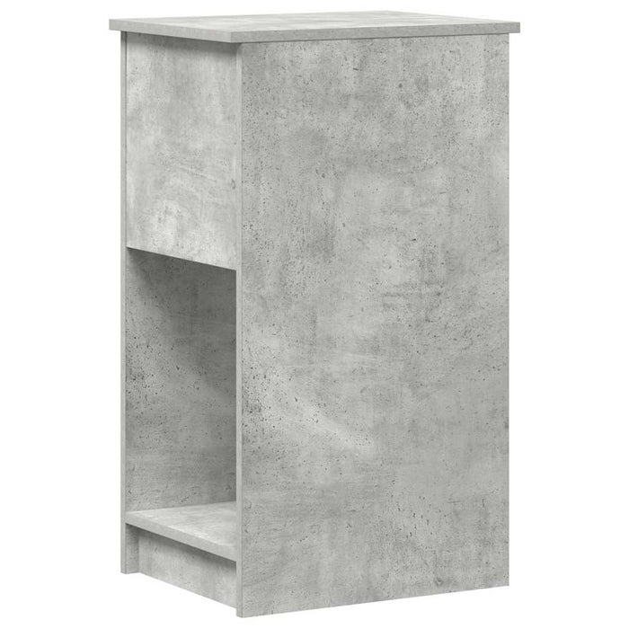 Suport turn computer cu sertar gri beton 35x45x77 cm - WALTI WALTI