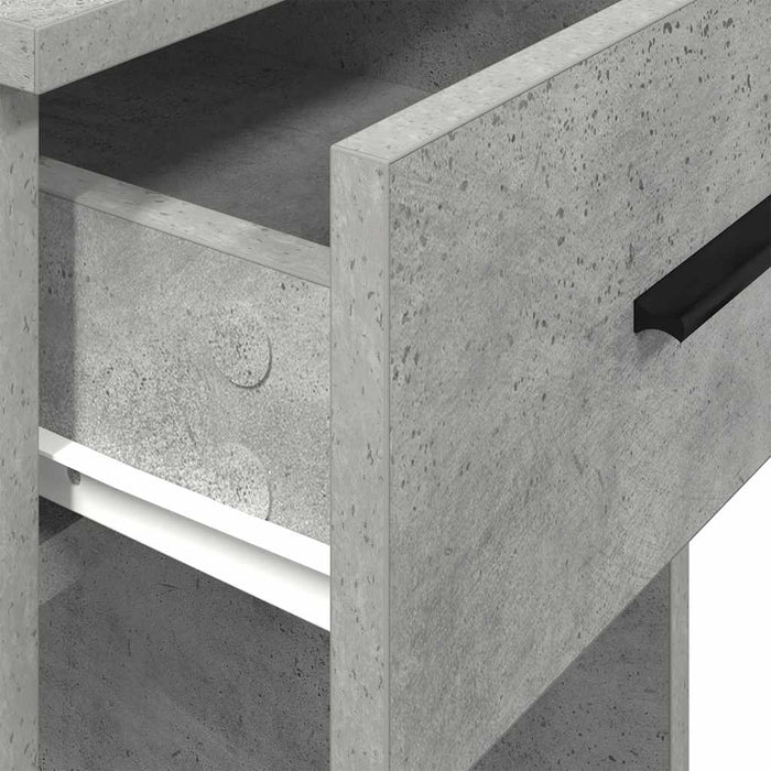 Suport turn computer cu sertar gri beton 35x45x77 cm - WALTI WALTI