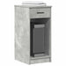 Suport turn computer cu sertar gri beton 35x45x77 cm - WALTI WALTI