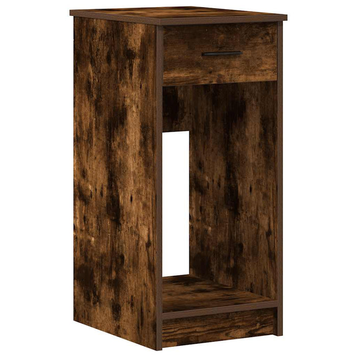 Suport turn pentru computer cu sertar Stejar afumat 35x45x77 cm - WALTI WALTI