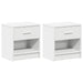 Noptiere 2 buc cu sertar alb 39x28x41 cm - WALTI WALTI