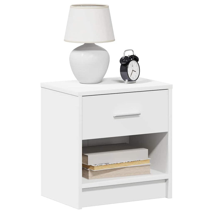 Noptiere 2 buc cu sertar alb 39x28x41 cm - WALTI WALTI