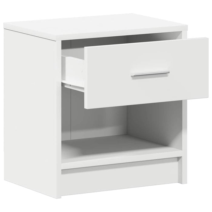 Noptiere 2 buc cu sertar alb 39x28x41 cm - WALTI WALTI
