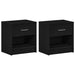Noptiere 2 buc cu sertar negru 39x28x41 cm - WALTI WALTI