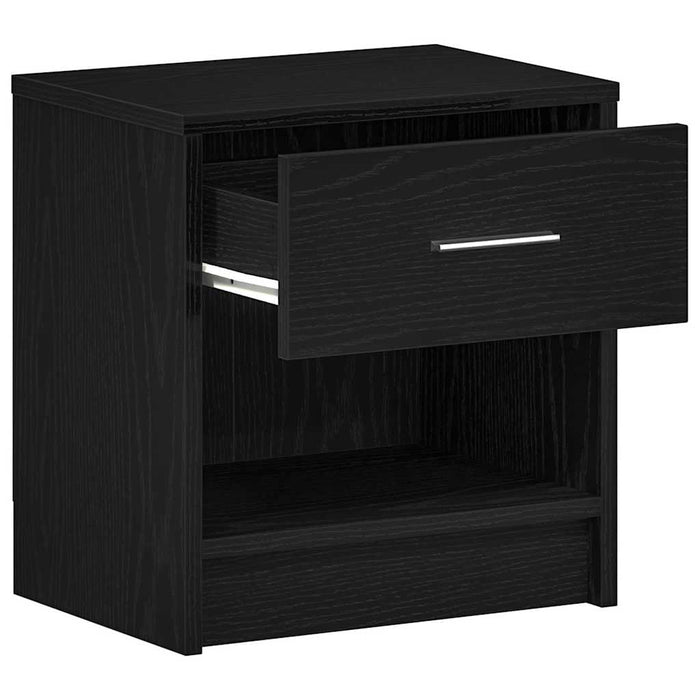 Noptiere 2 buc cu sertar negru 39x28x41 cm - WALTI WALTI