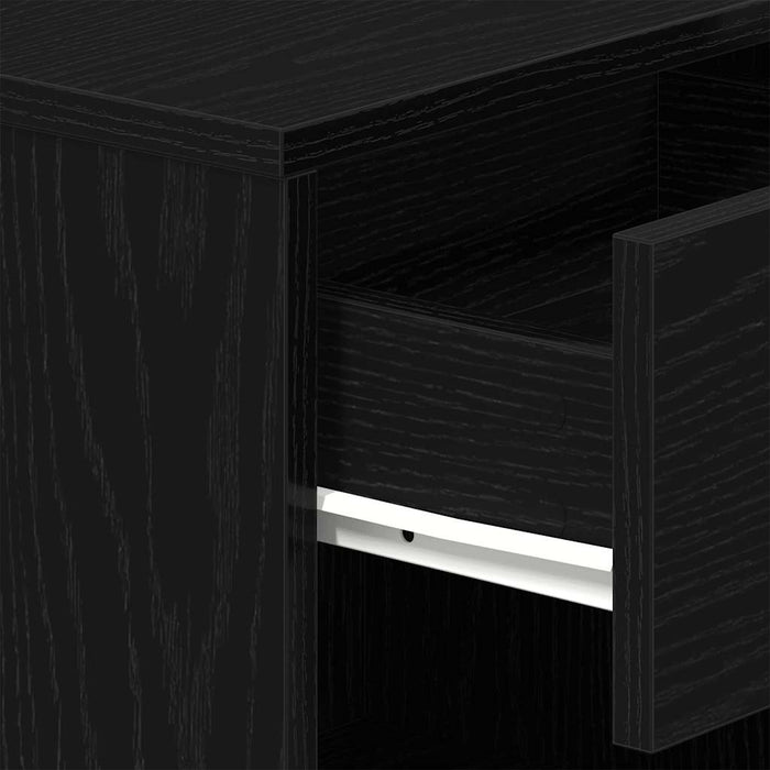 Noptiere 2 buc cu sertar negru 39x28x41 cm - WALTI WALTI