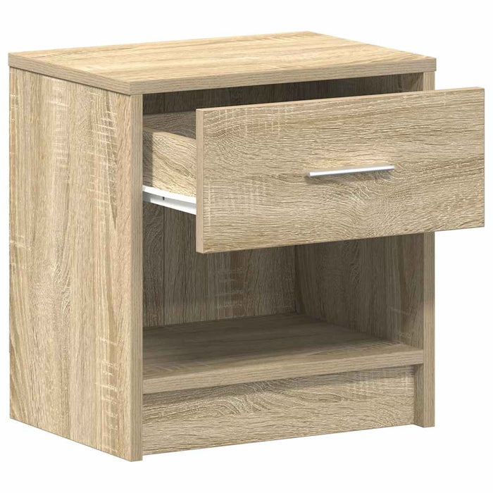 Noptiere 2 buc cu sertar, stejar Sonoma, 39x28x41 cm - WALTI WALTI