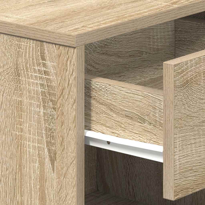 Noptiere 2 buc cu sertar, stejar Sonoma, 39x28x41 cm - WALTI WALTI