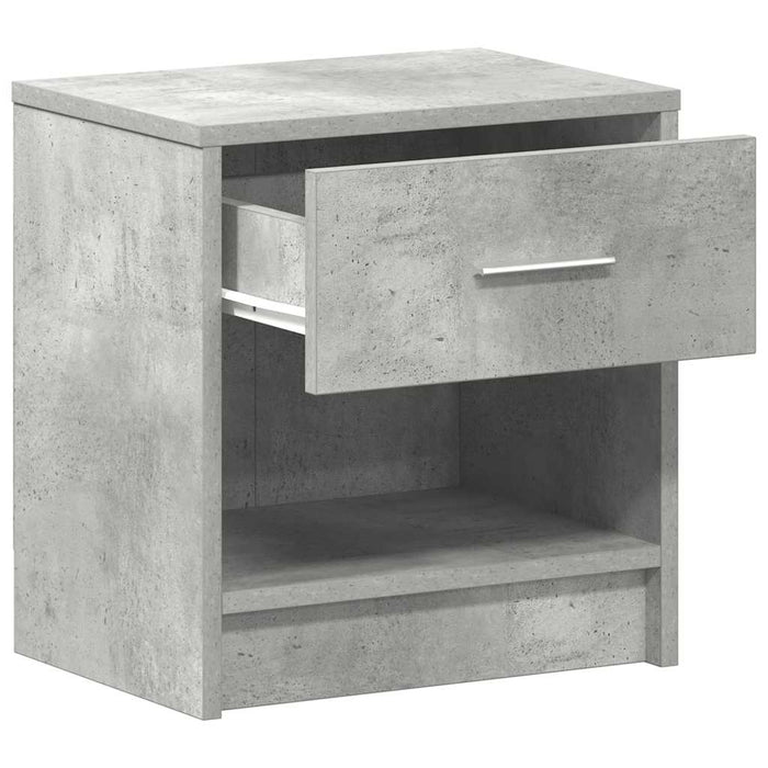 Noptieră cu sertar, gri beton, 39x28x41 cm - WALTI WALTI