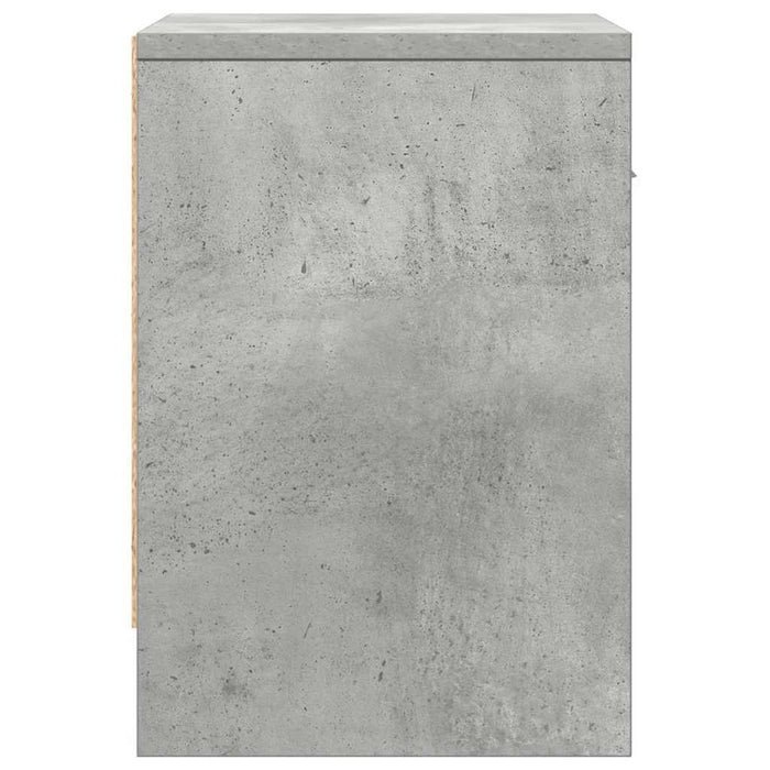 Noptieră cu sertar, gri beton, 39x28x41 cm - WALTI WALTI