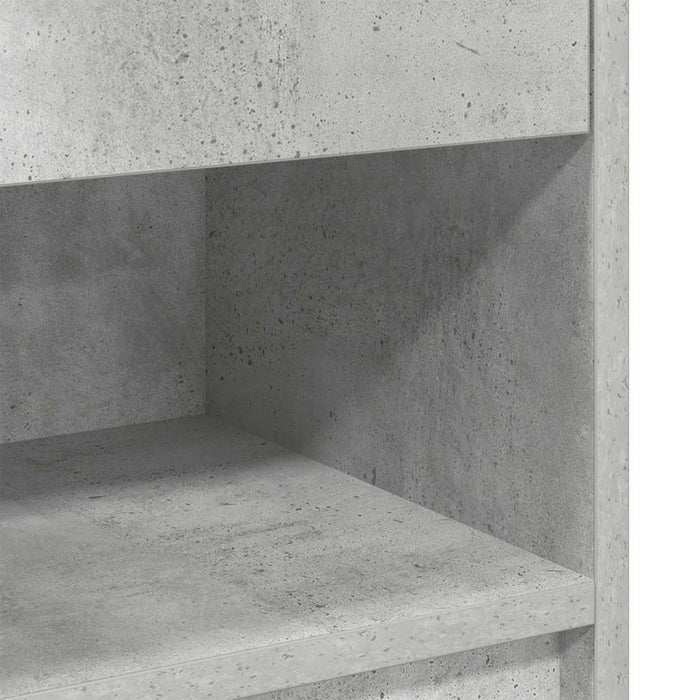 Noptieră cu sertar, gri beton, 39x28x41 cm - WALTI WALTI