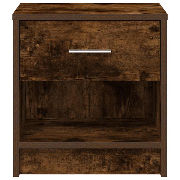 Noptiere 2 buc cu sertar stejar afumat 39x28x41 cm - WALTI WALTI