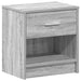 Noptieră cu sertar gri Sonoma 39x28x41 cm - WALTI WALTI