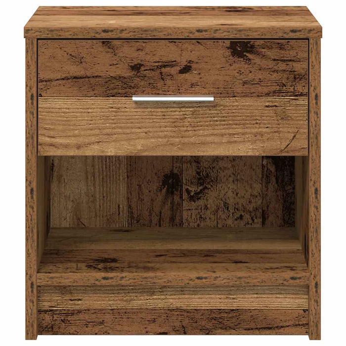 Noptiere 2 buc. cu sertar, lemn vechi, 39x28x41 cm - WALTI WALTI