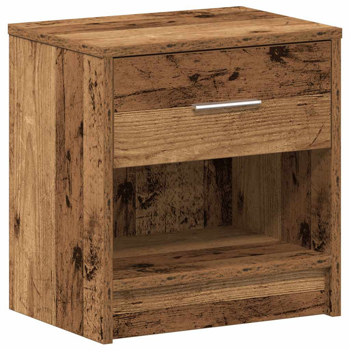 Noptiere 2 buc. cu sertar, lemn vechi, 39x28x41 cm - WALTI WALTI