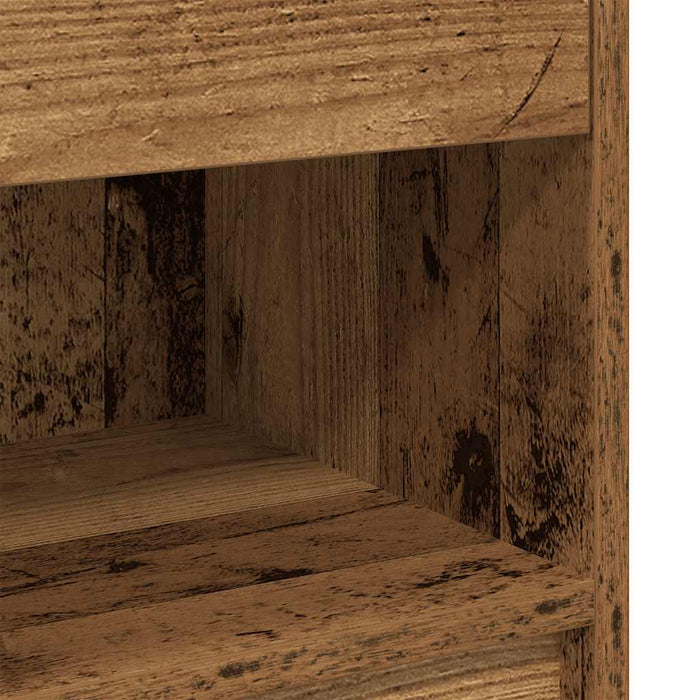 Noptiere 2 buc. cu sertar, lemn vechi, 39x28x41 cm - WALTI WALTI
