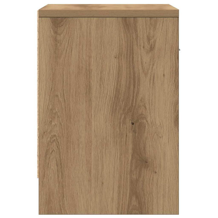 Noptiere 2 buc cu sertar, stejar artizanal, 39x28x41 cm - WALTI WALTI