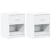 Noptiere 2 buc. cu sertar alb 40x34x50 cm - WALTI WALTI