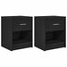 Noptiere 2 buc cu sertar negru 40x34x50 cm - WALTI WALTI