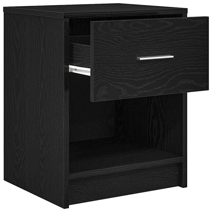 Noptiere 2 buc cu sertar negru 40x34x50 cm - WALTI WALTI