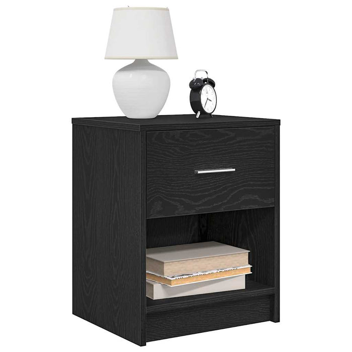 Noptiere 2 buc cu sertar negru 40x34x50 cm - WALTI WALTI