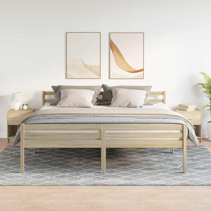 Noptiere 2 buc. cu sertar, stejar Sonoma, 40x34x50 cm - WALTI WALTI
