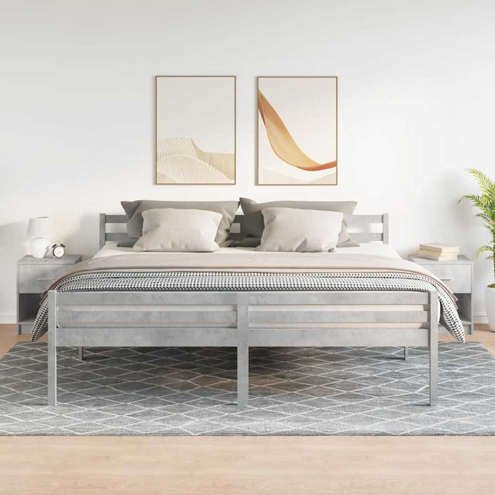 Noptiere 2 buc. cu sertar, gri beton, 40x34x50 cm - WALTI WALTI