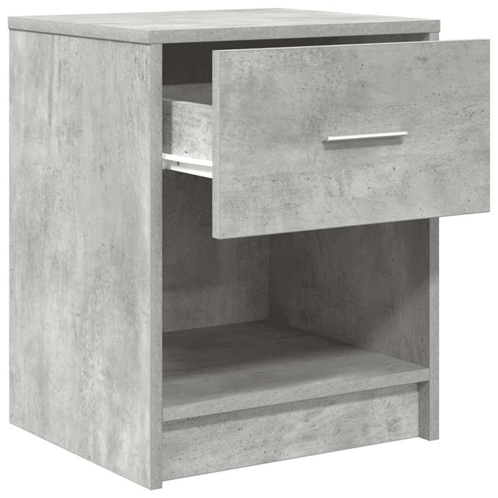 Noptiere 2 buc. cu sertar, gri beton, 40x34x50 cm - WALTI WALTI